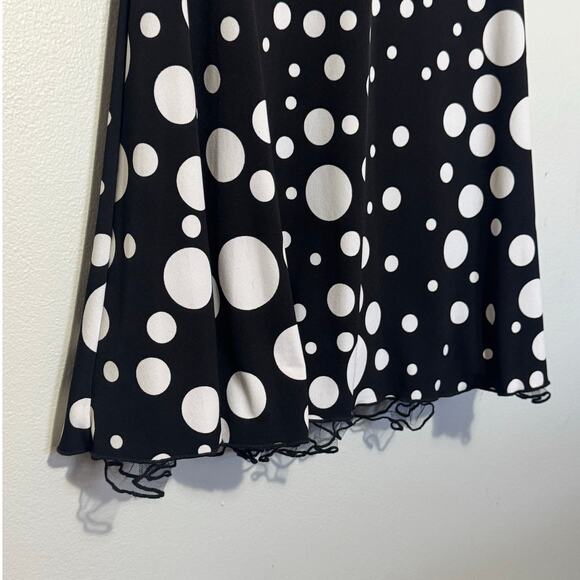 90s Vintage Byer California Women's Size S Polka Dot Strapless Halter Top Dress - Picture 6 of 7